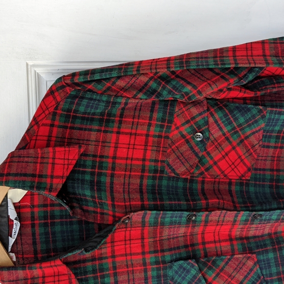 Woolrich vintage wool blend women's plaid shirt - Picture 3 of 5